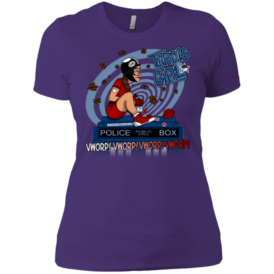 T-Shirts Purple / X-Small Tardis Girl Women's Premium T-Shirt