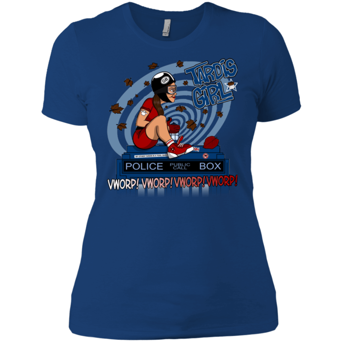 T-Shirts Royal / X-Small Tardis Girl Women's Premium T-Shirt