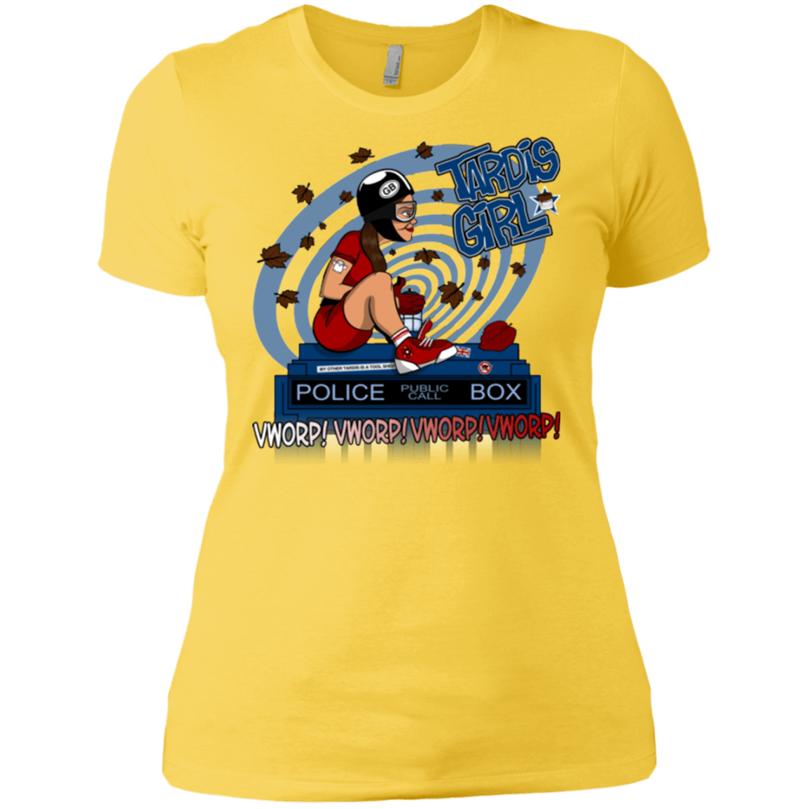 T-Shirts Vibrant Yellow / X-Small Tardis Girl Women's Premium T-Shirt