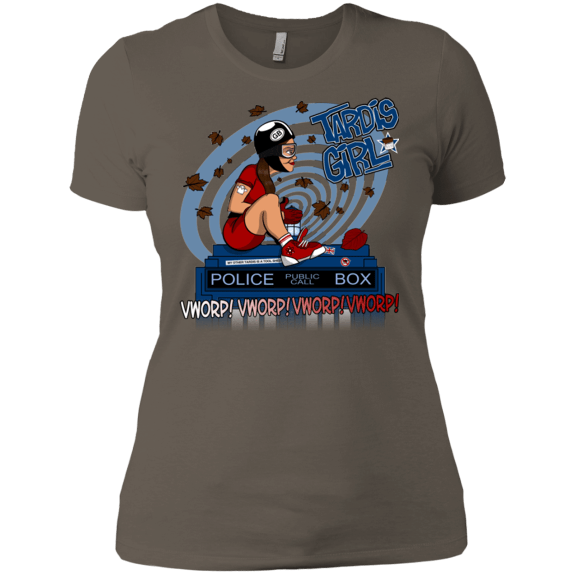 T-Shirts Warm Grey / X-Small Tardis Girl Women's Premium T-Shirt