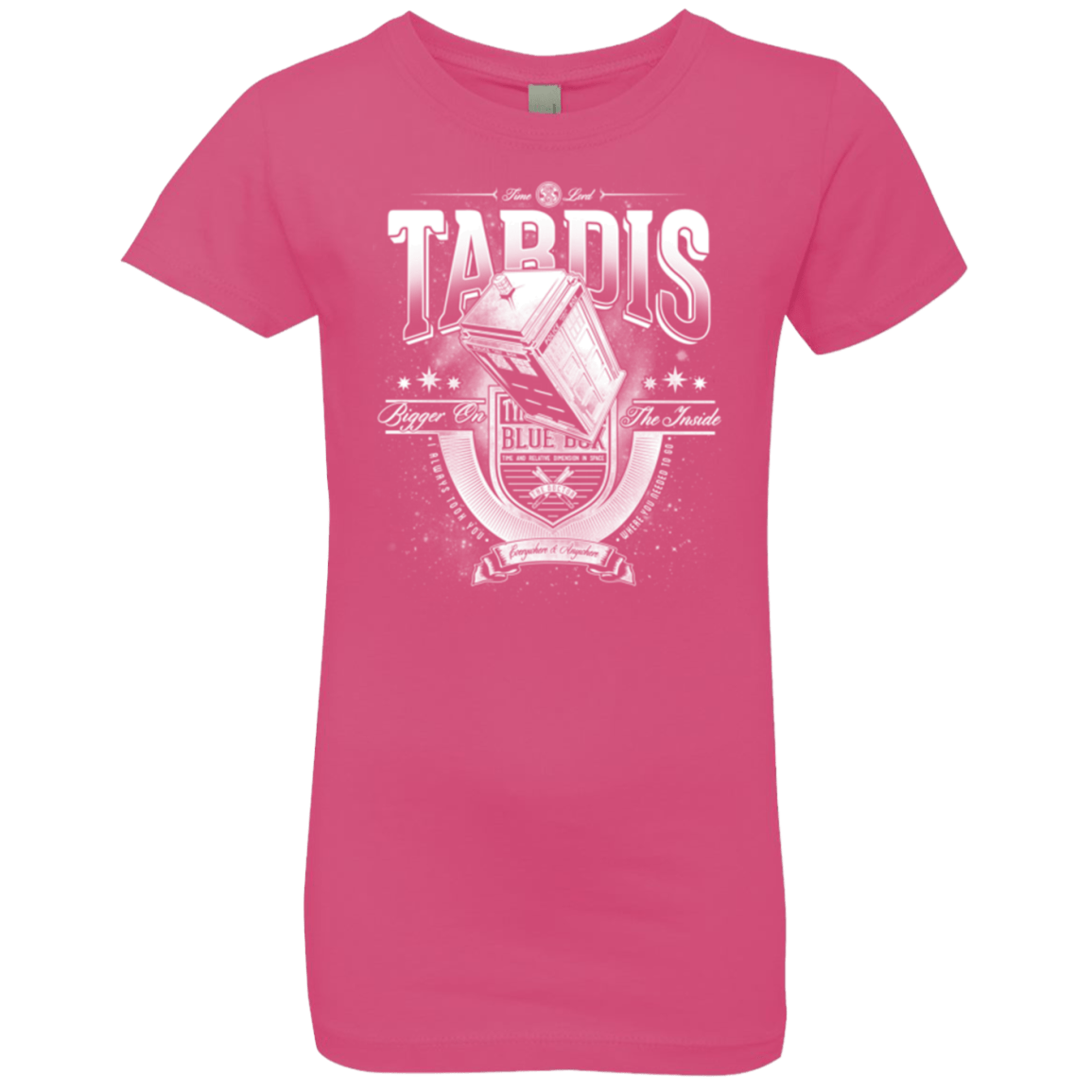 T-Shirts Hot Pink / YXS Tardis Girls Premium T-Shirt