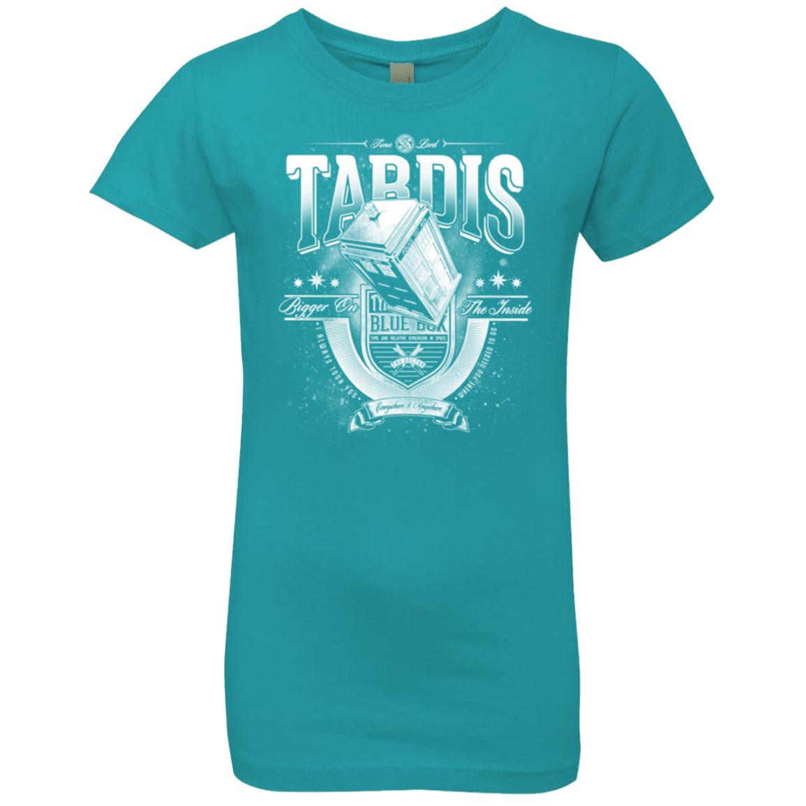 T-Shirts Tahiti Blue / YXS Tardis Girls Premium T-Shirt