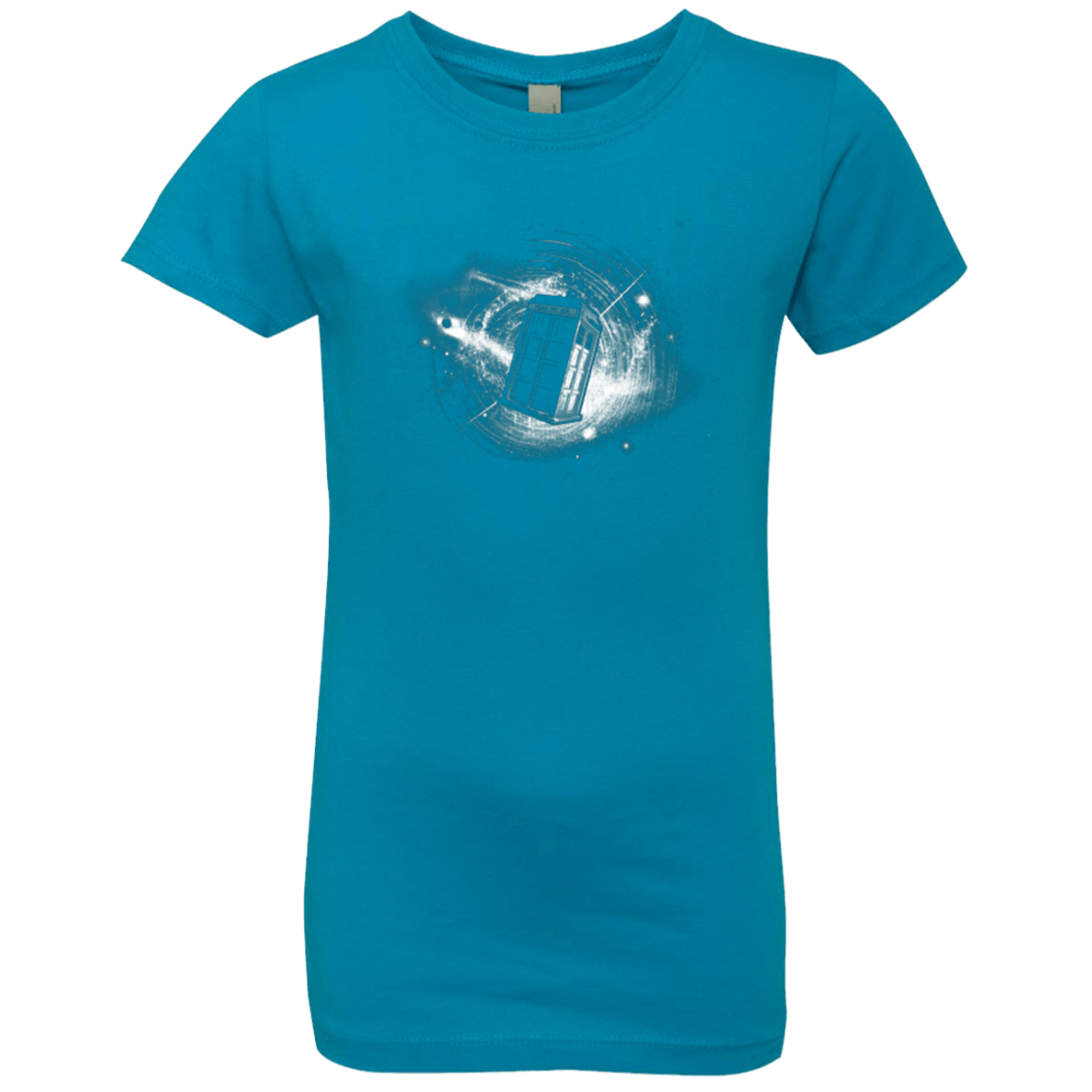 T-Shirts Turquoise / YXS Tardis Girls Premium T-Shirt