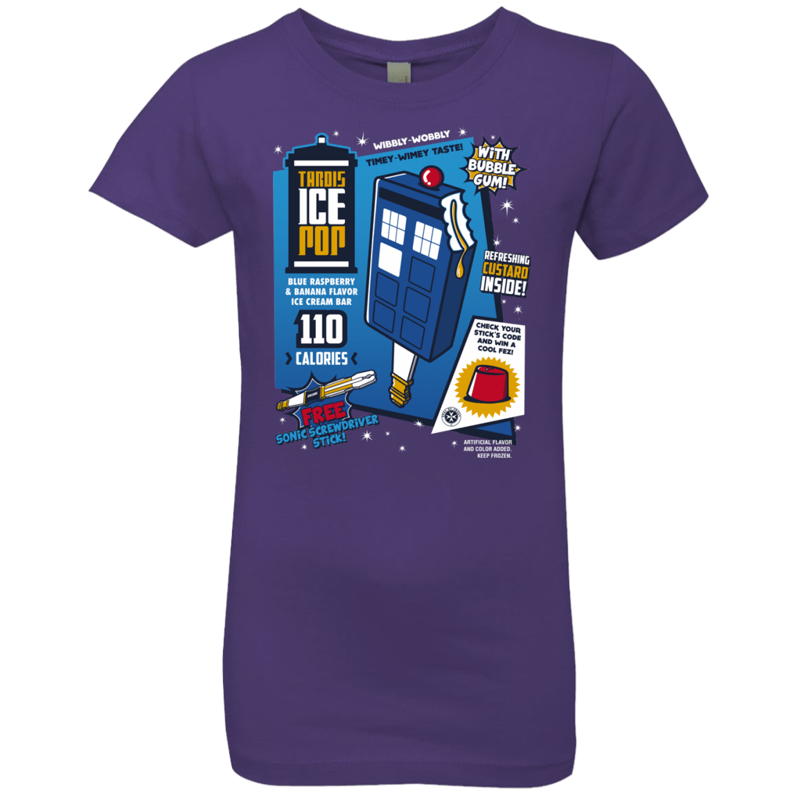 T-Shirts Purple Rush / YXS Tardis Ice Pop Girls Premium T-Shirt