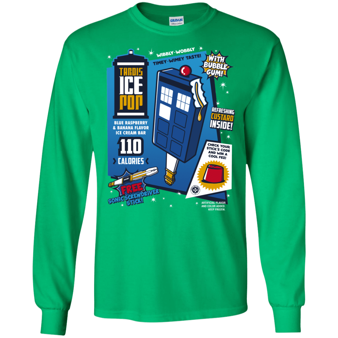 Tardis Ice Pop Men's Long Sleeve T-Shirt