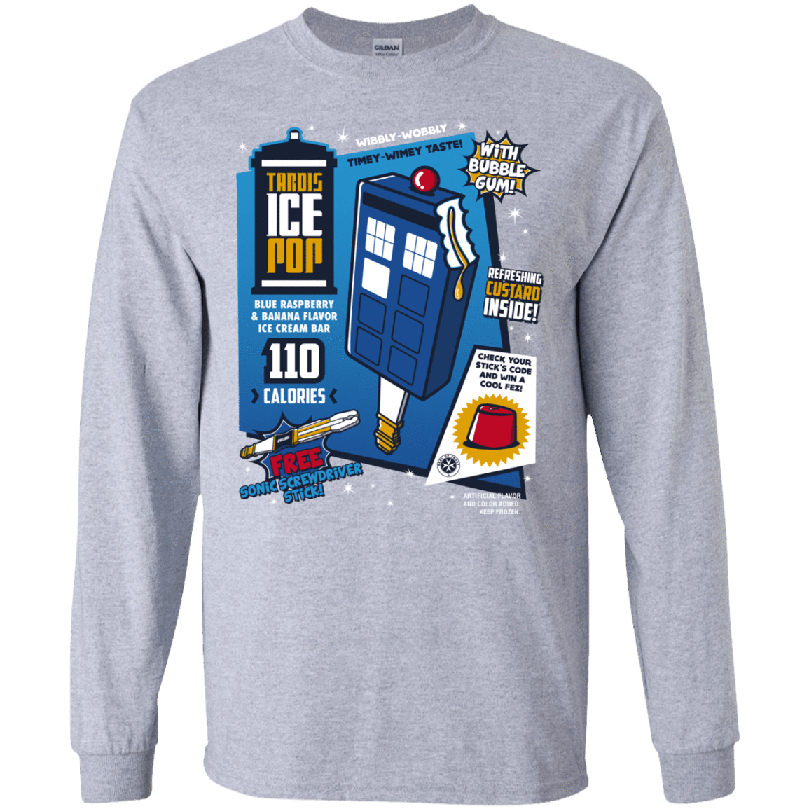Tardis Ice Pop Men's Long Sleeve T-Shirt