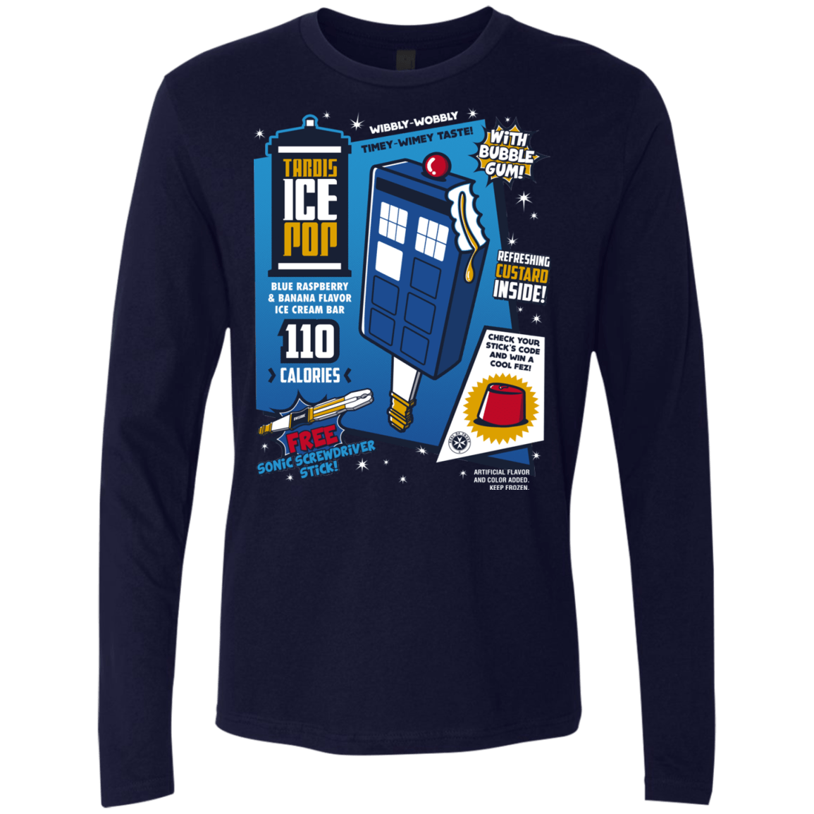 Tardis Ice Pop Men's Premium Long Sleeve