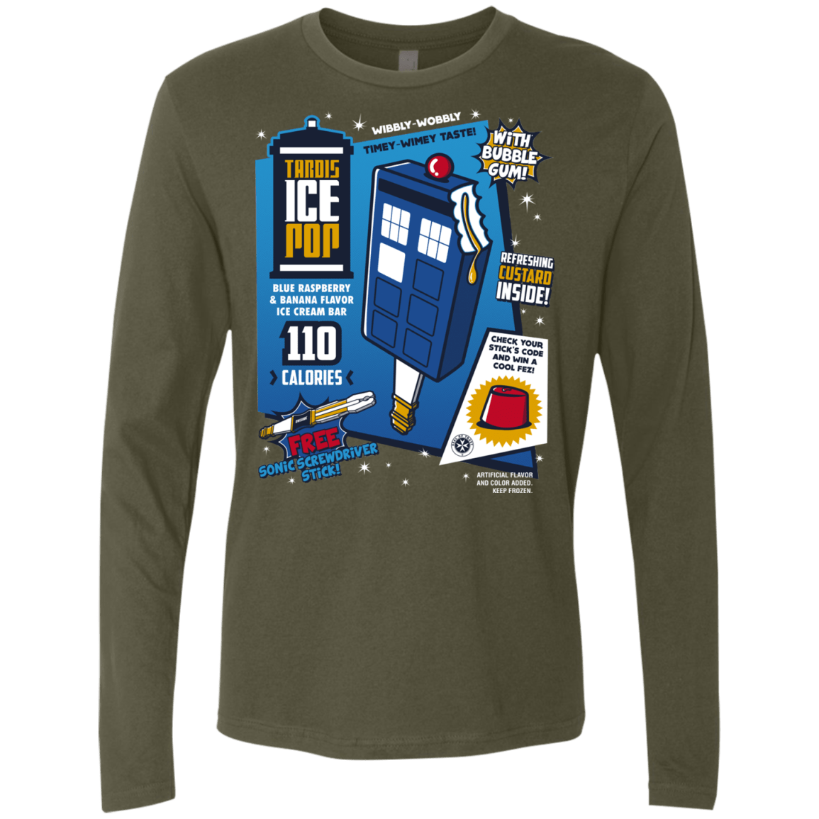 Tardis Ice Pop Men's Premium Long Sleeve
