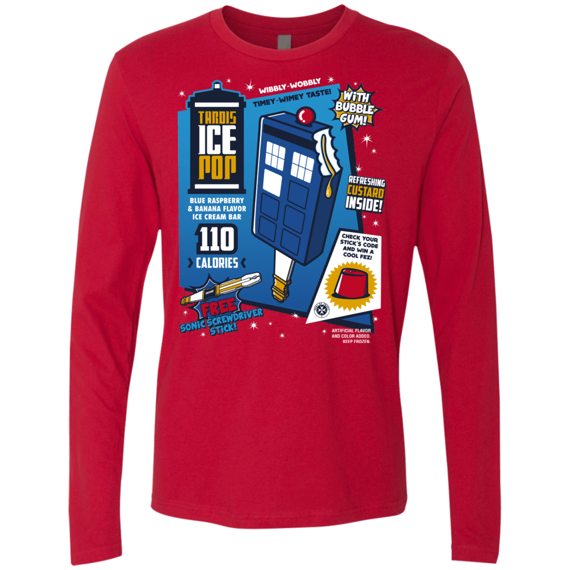 Tardis Ice Pop Men's Premium Long Sleeve