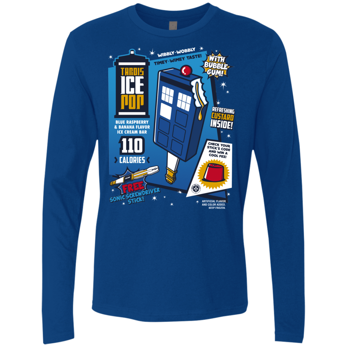 Tardis Ice Pop Men's Premium Long Sleeve