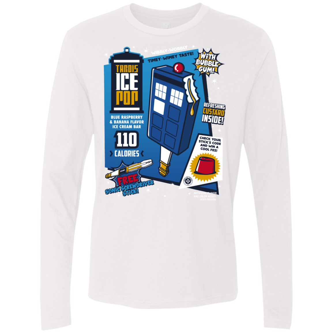 Tardis Ice Pop Men's Premium Long Sleeve