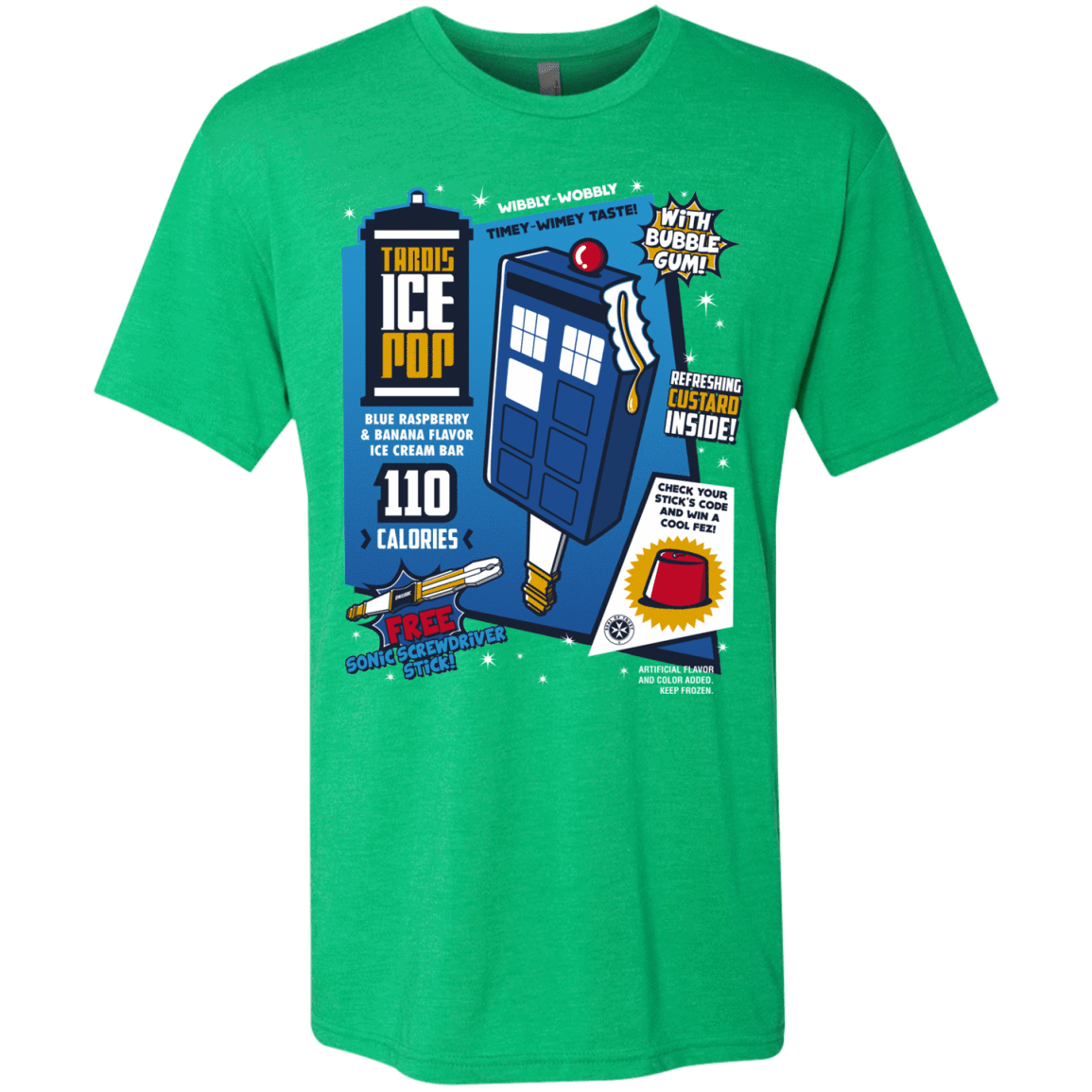 T-Shirts Envy / S Tardis Ice Pop Men's Triblend T-Shirt