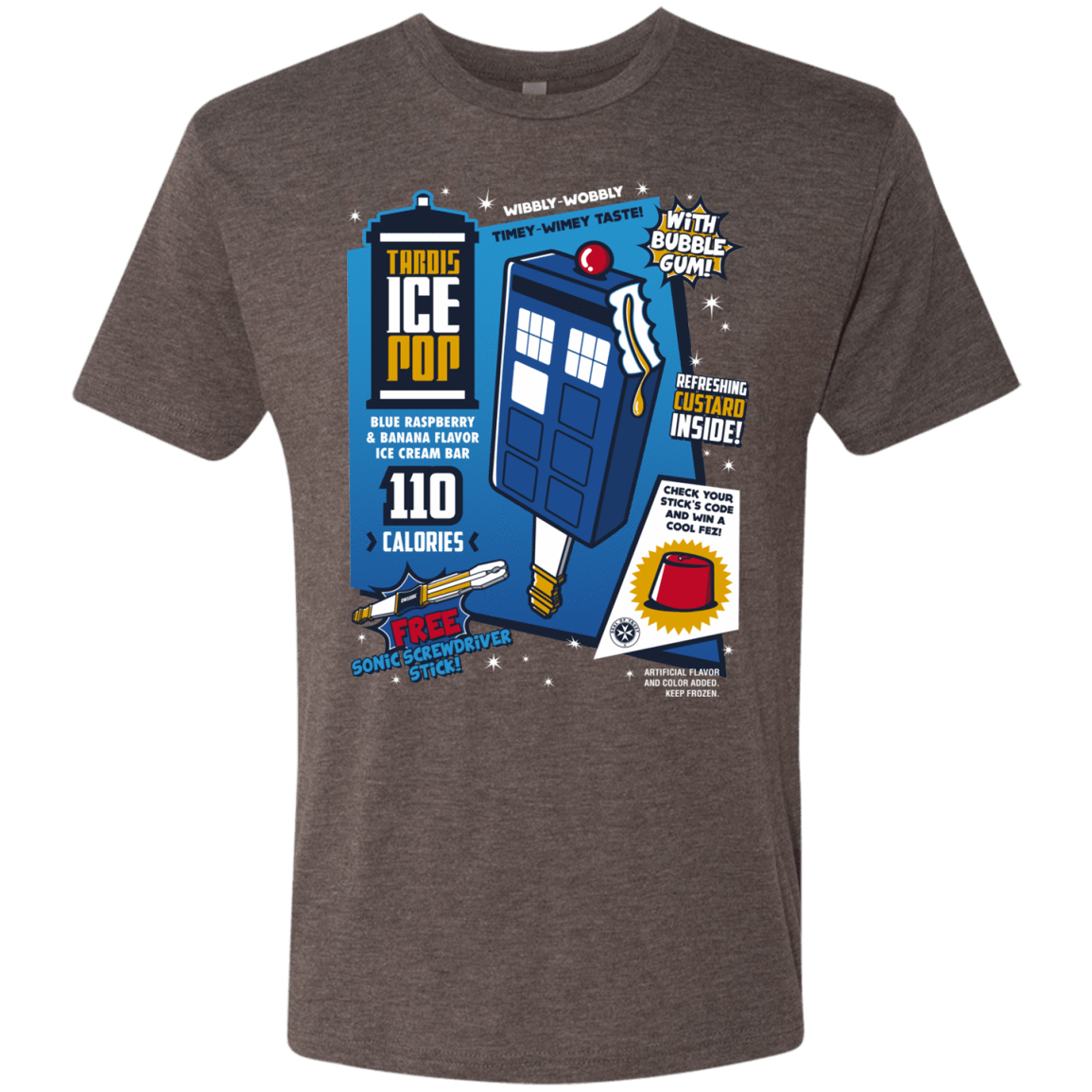 T-Shirts Macchiato / S Tardis Ice Pop Men's Triblend T-Shirt