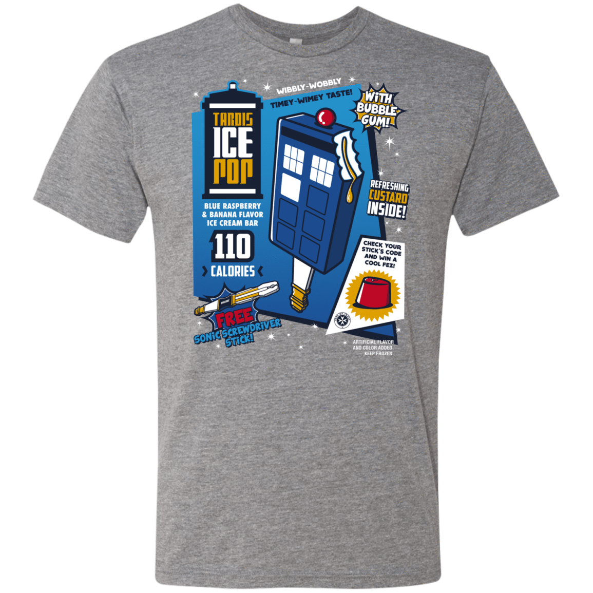T-Shirts Premium Heather / S Tardis Ice Pop Men's Triblend T-Shirt