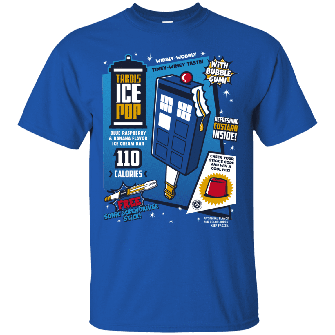 T-Shirts Royal / S Tardis Ice Pop T-Shirt