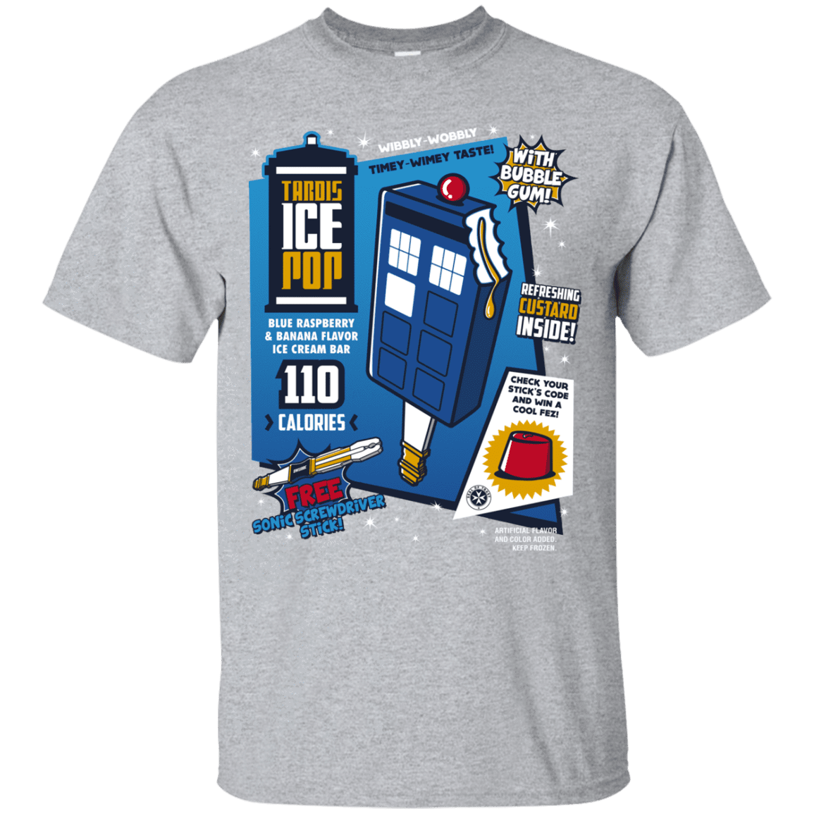 T-Shirts Sport Grey / S Tardis Ice Pop T-Shirt
