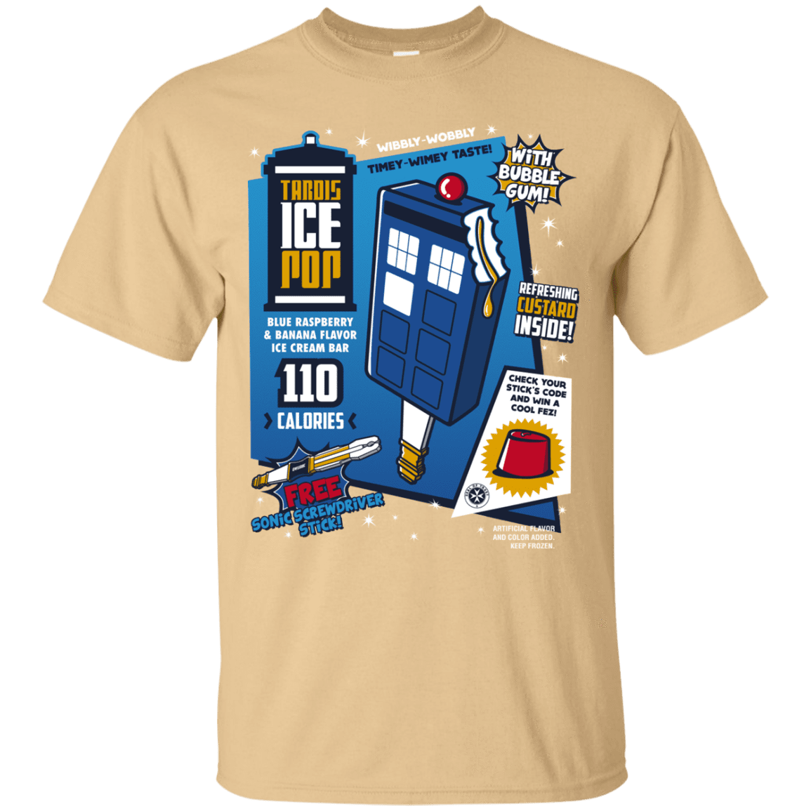 T-Shirts Vegas Gold / S Tardis Ice Pop T-Shirt