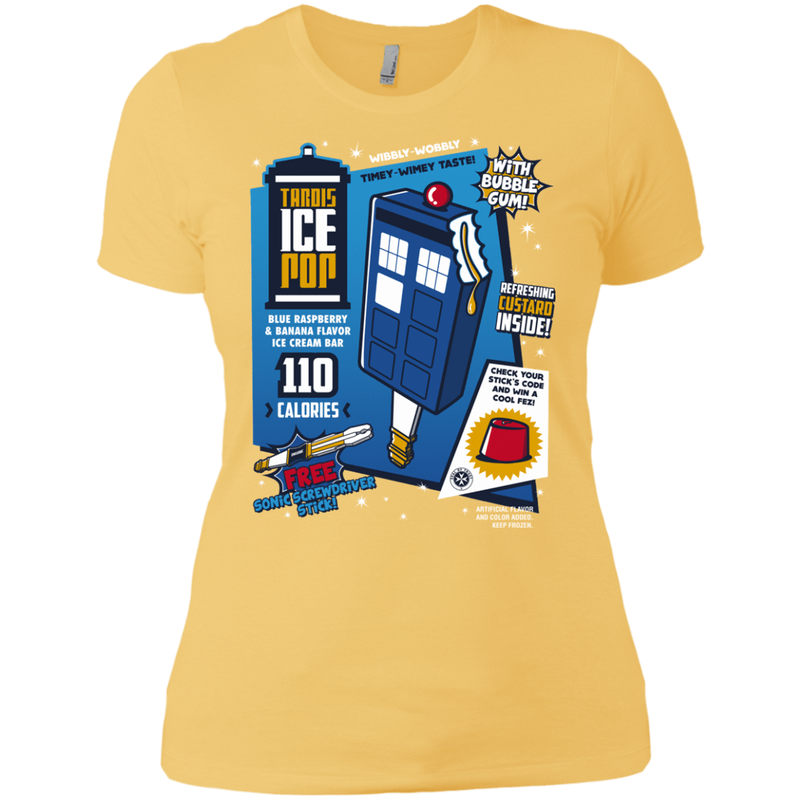 T-Shirts Banana Cream/ / X-Small Tardis Ice Pop Women's Premium T-Shirt