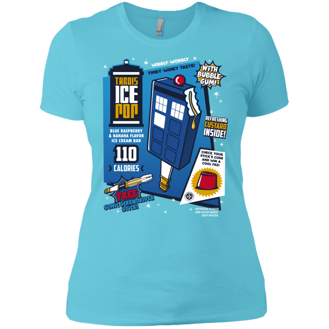 T-Shirts Cancun / X-Small Tardis Ice Pop Women's Premium T-Shirt