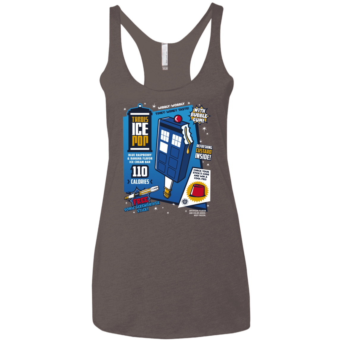 Tardis Ice Pop Women's Triblend Racerback Tank