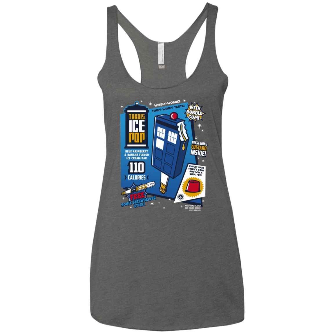 Tardis Ice Pop Women's Triblend Racerback Tank