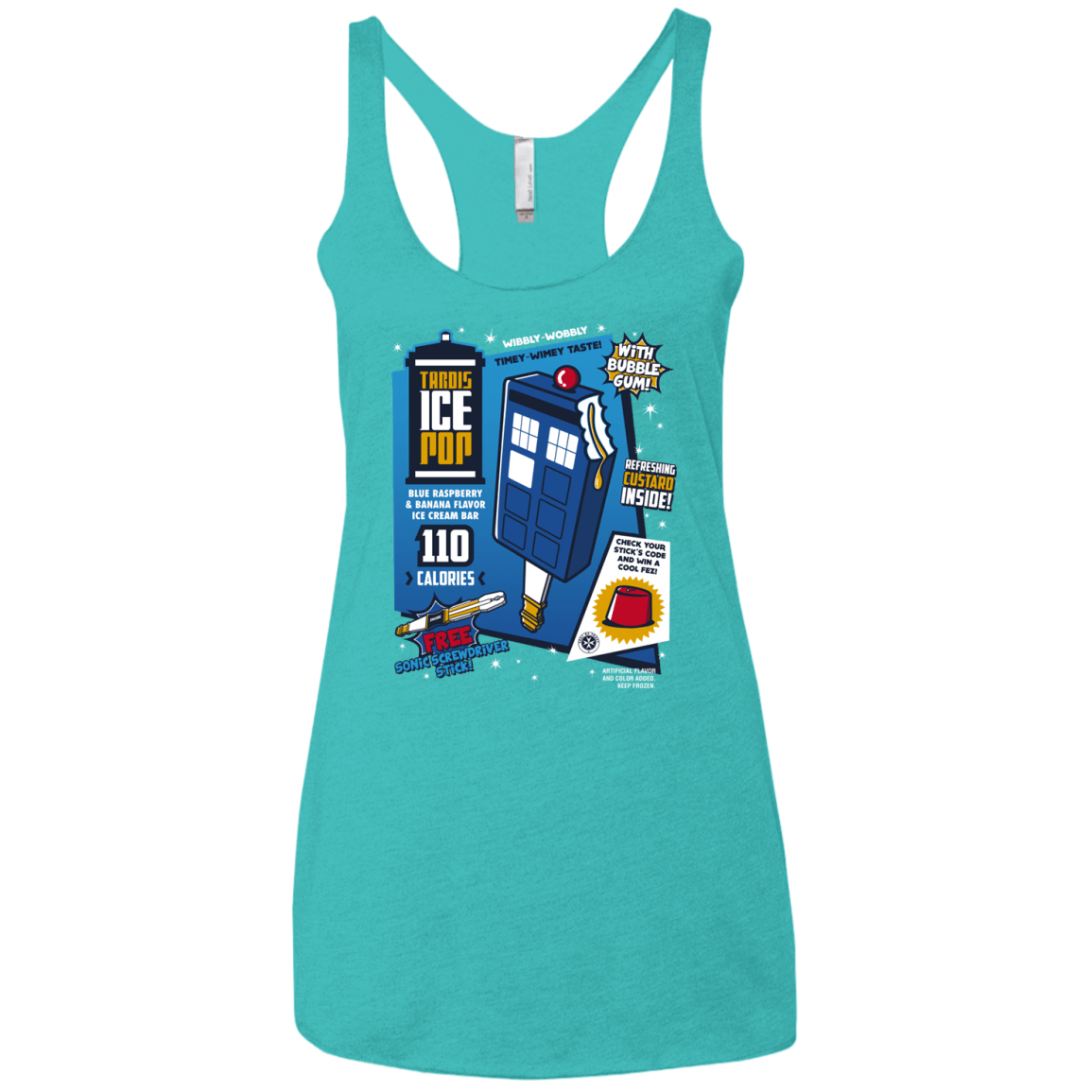 Tardis Ice Pop Women's Triblend Racerback Tank