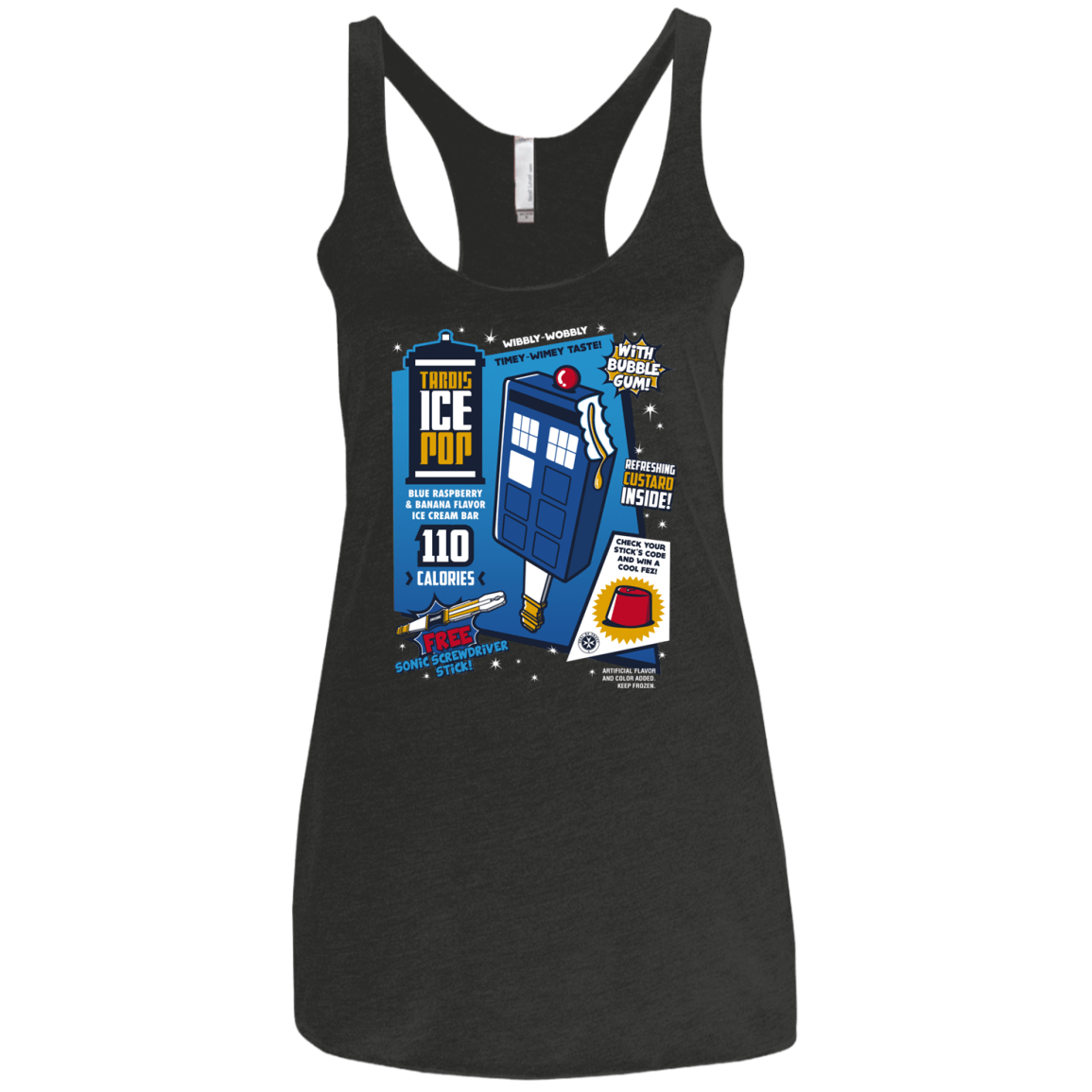 Tardis Ice Pop Women's Triblend Racerback Tank