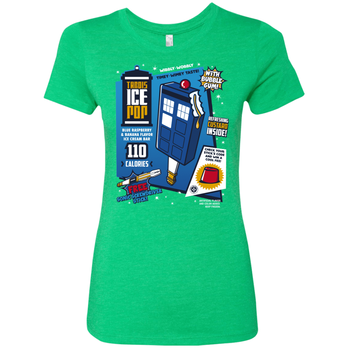 T-Shirts Envy / S Tardis Ice Pop Women's Triblend T-Shirt