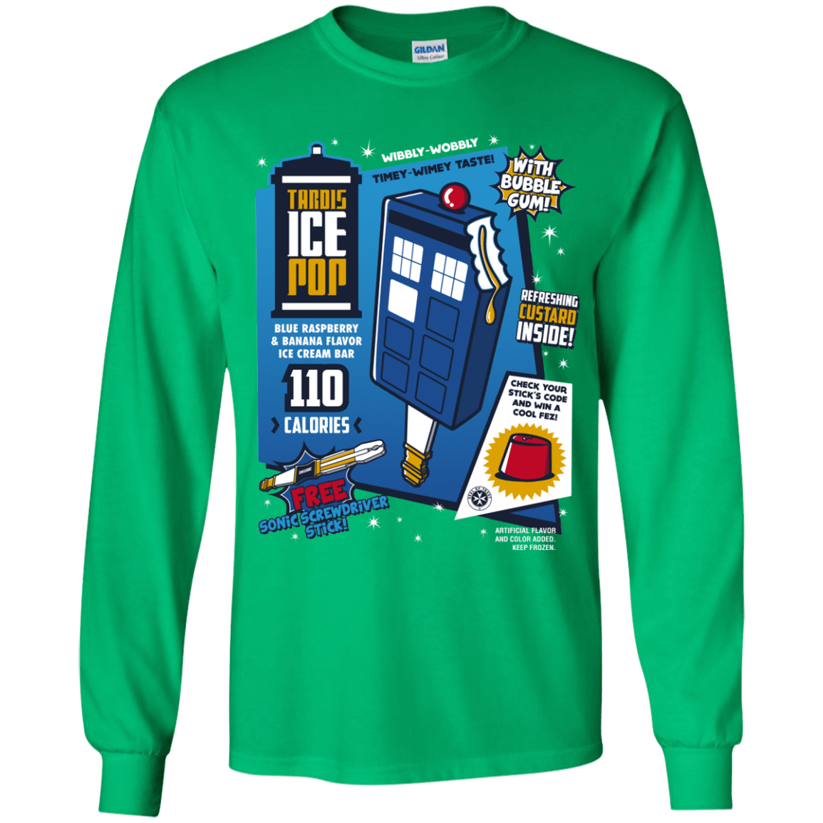 Tardis Ice Pop Youth Long Sleeve T-Shirt