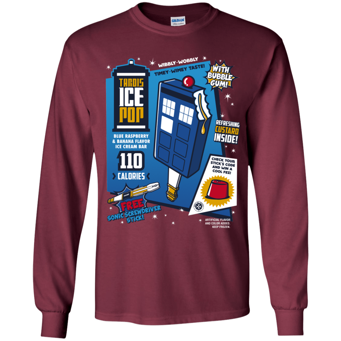 Tardis Ice Pop Youth Long Sleeve T-Shirt