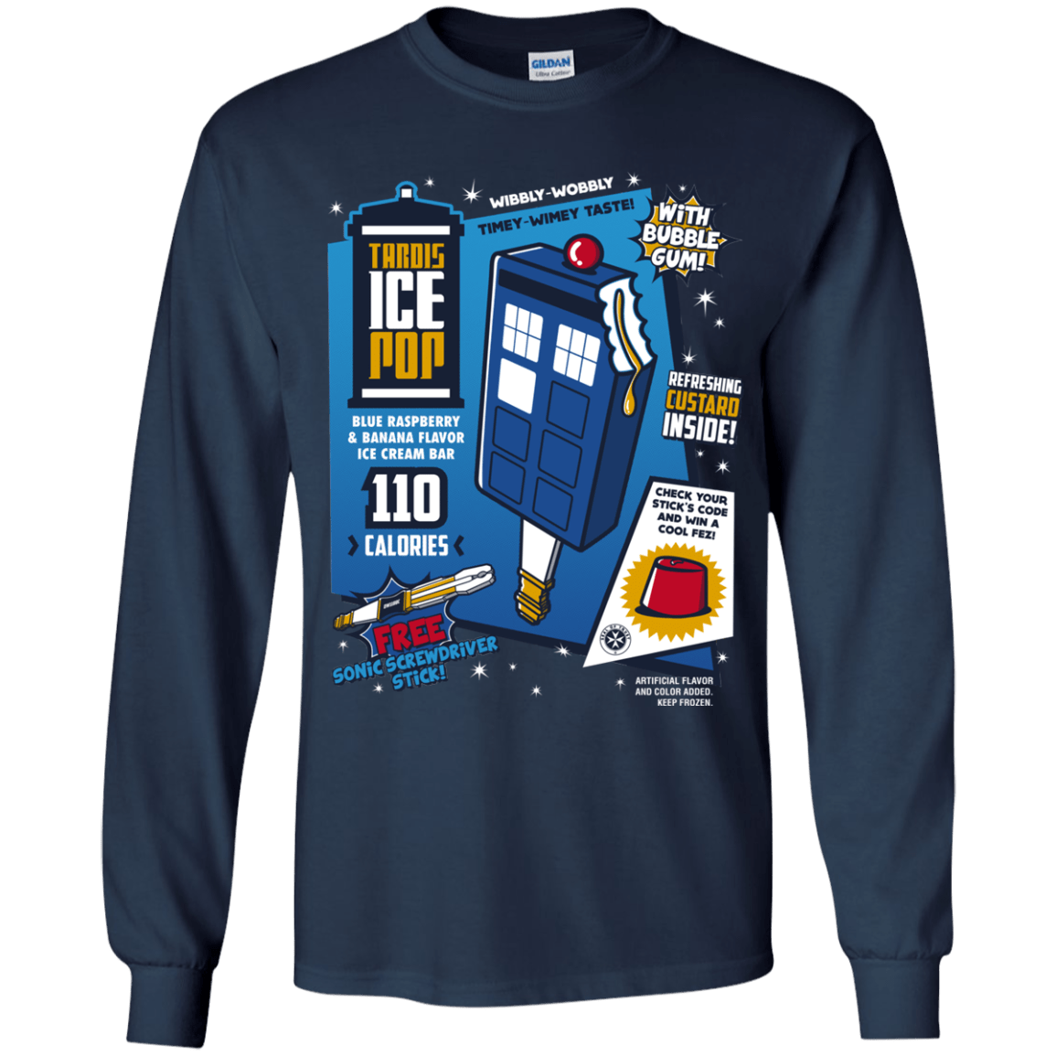 Tardis Ice Pop Youth Long Sleeve T-Shirt