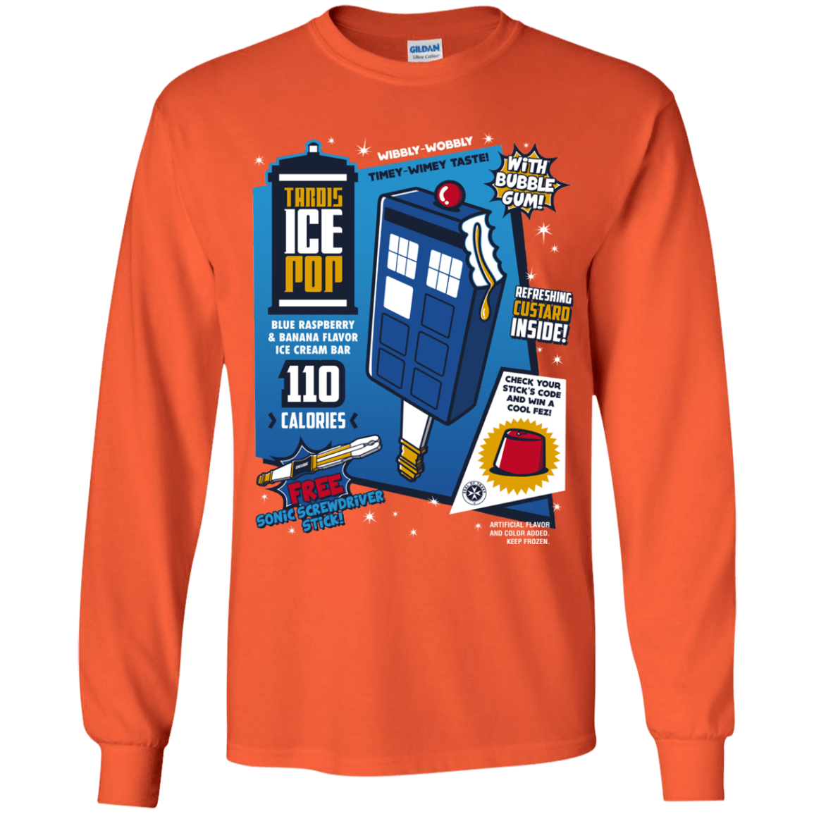 Tardis Ice Pop Youth Long Sleeve T-Shirt