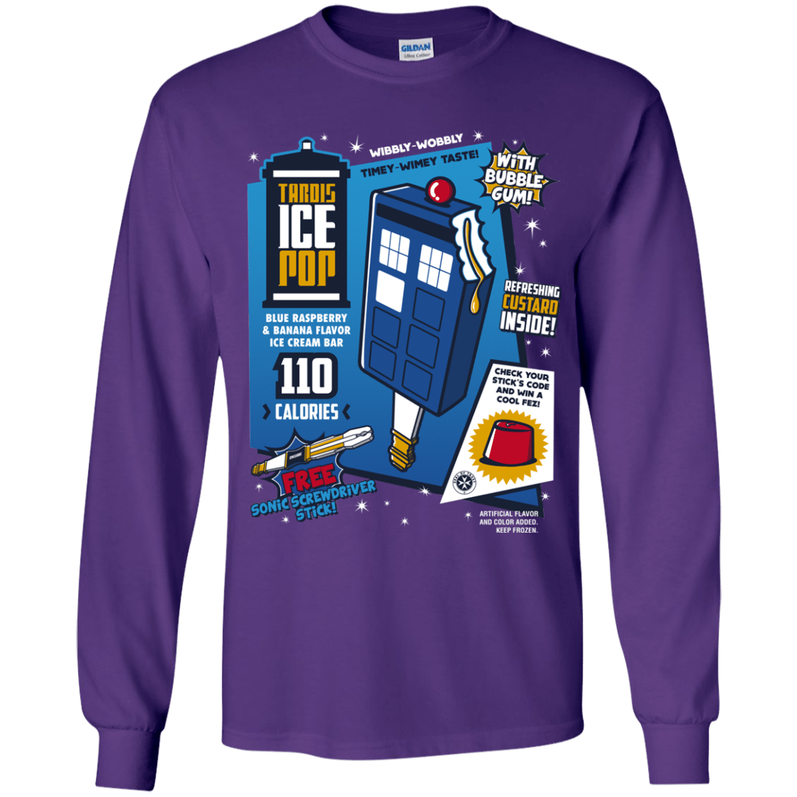 Tardis Ice Pop Youth Long Sleeve T-Shirt