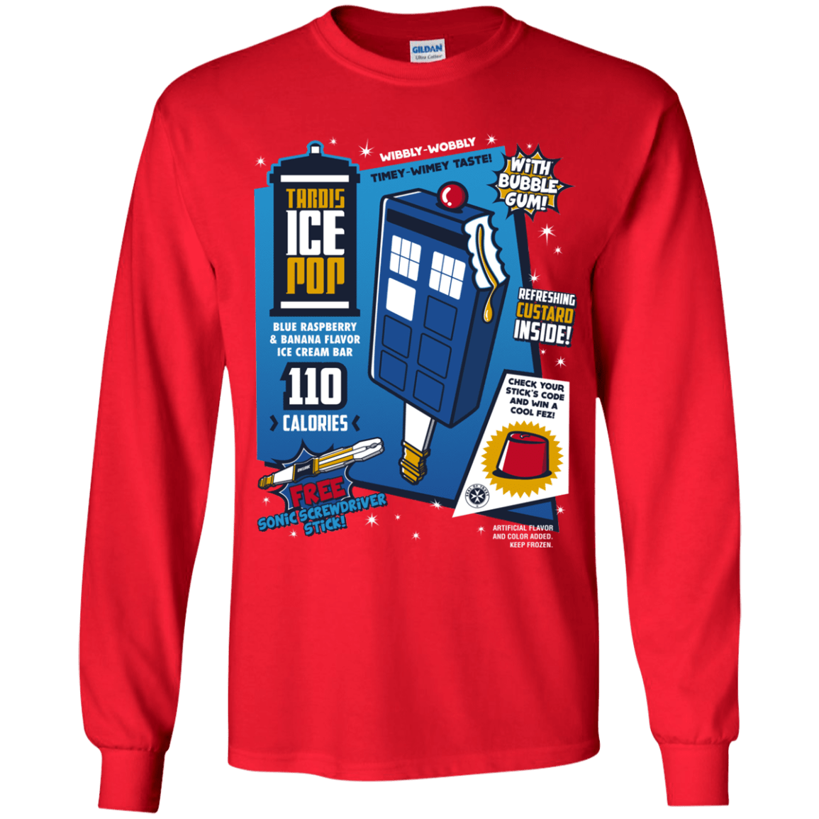 Tardis Ice Pop Youth Long Sleeve T-Shirt