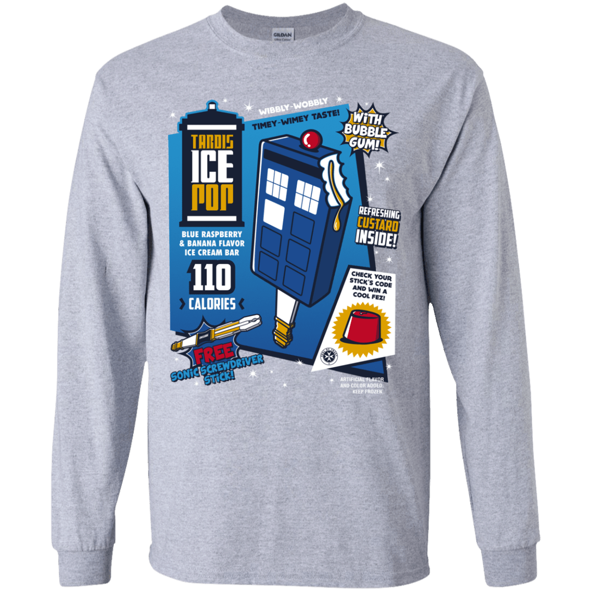 Tardis Ice Pop Youth Long Sleeve T-Shirt