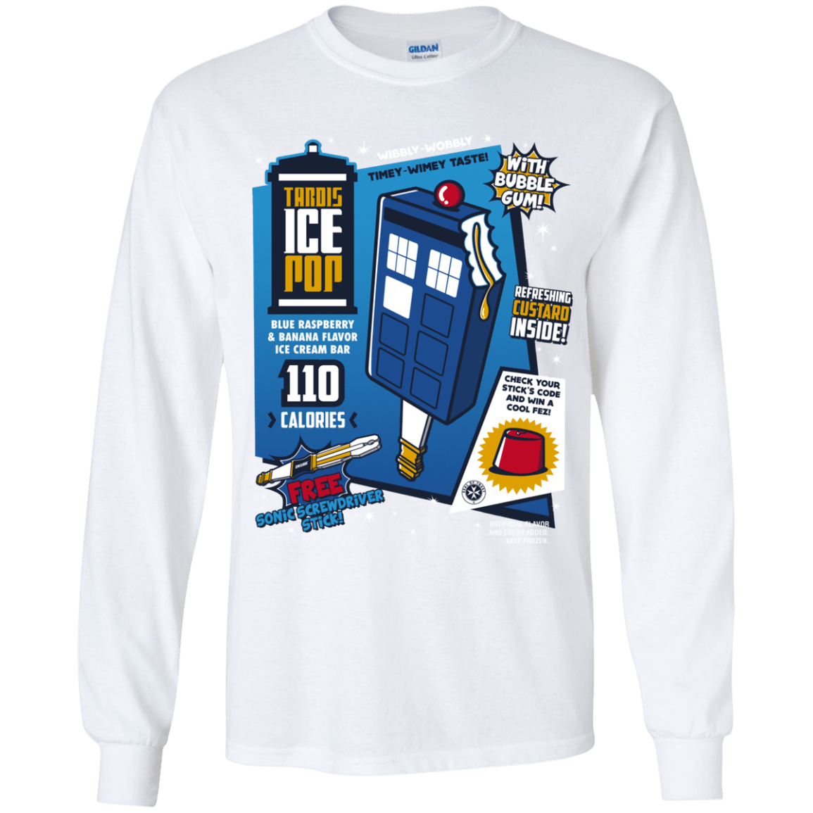 Tardis Ice Pop Youth Long Sleeve T-Shirt
