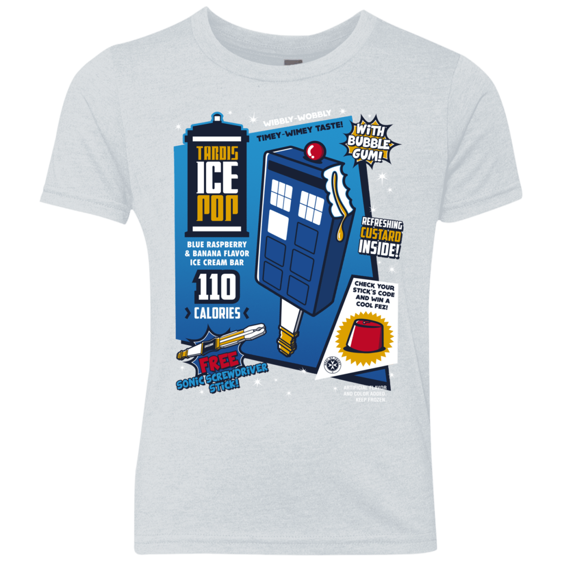 Tardis Ice Pop Youth Triblend T-Shirt