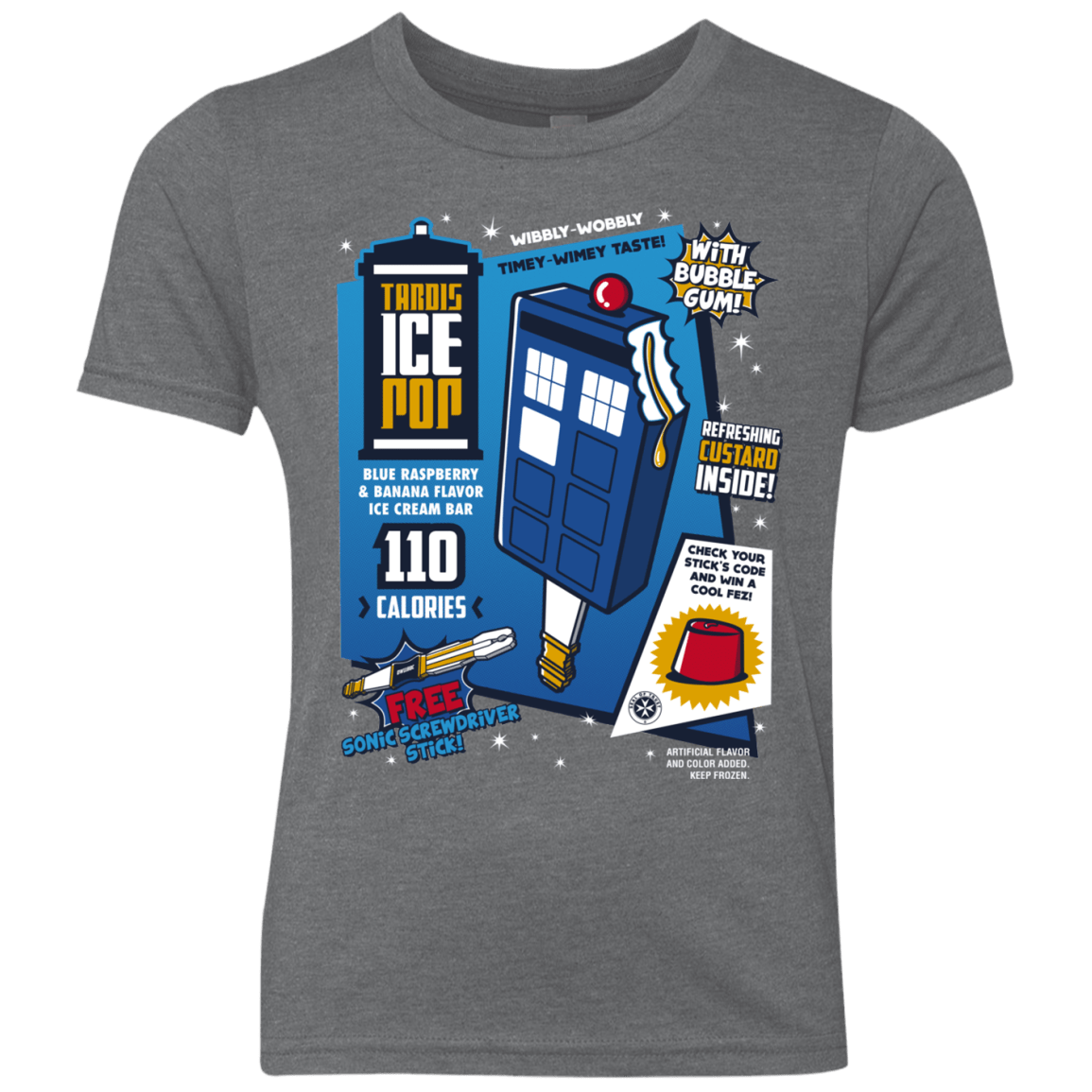 Tardis Ice Pop Youth Triblend T-Shirt
