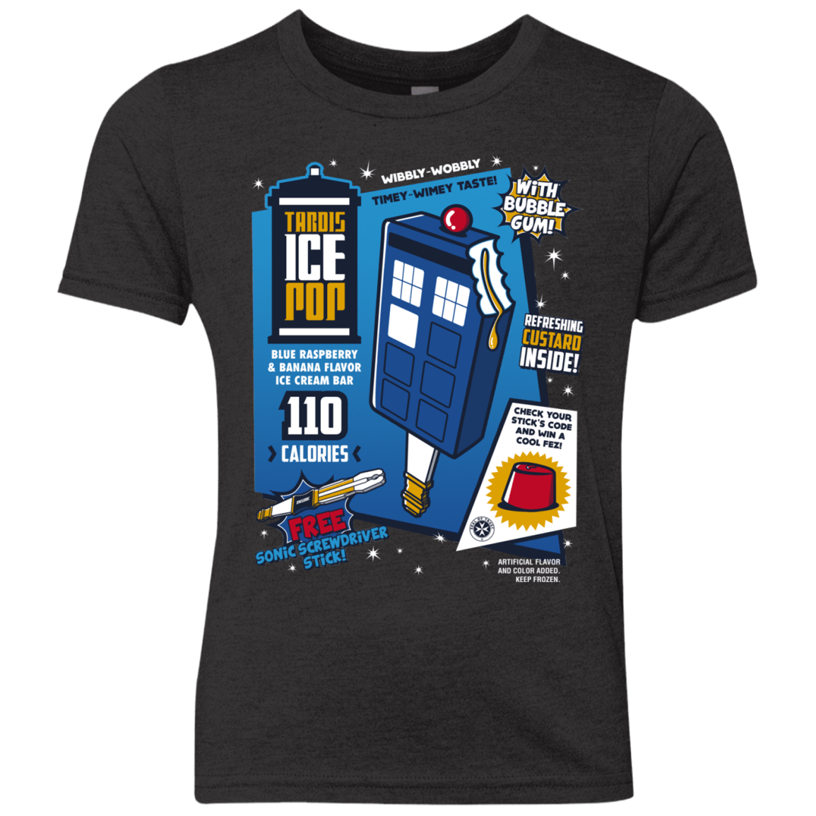 Tardis Ice Pop Youth Triblend T-Shirt