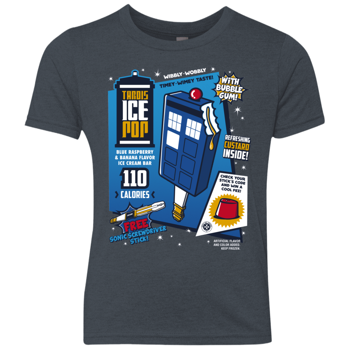 Tardis Ice Pop Youth Triblend T-Shirt