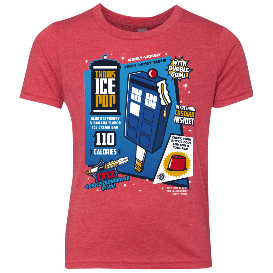 Tardis Ice Pop Youth Triblend T-Shirt