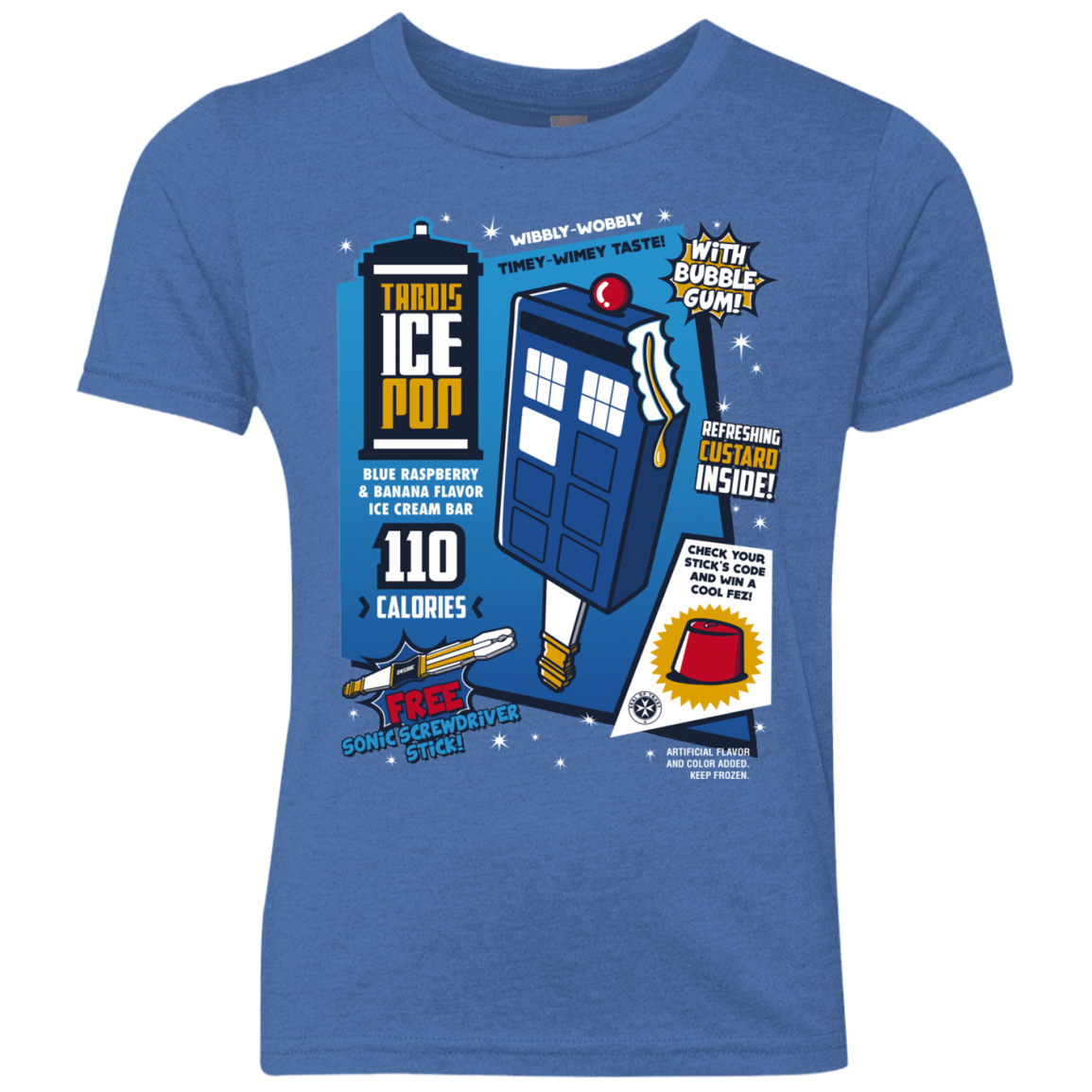 Tardis Ice Pop Youth Triblend T-Shirt