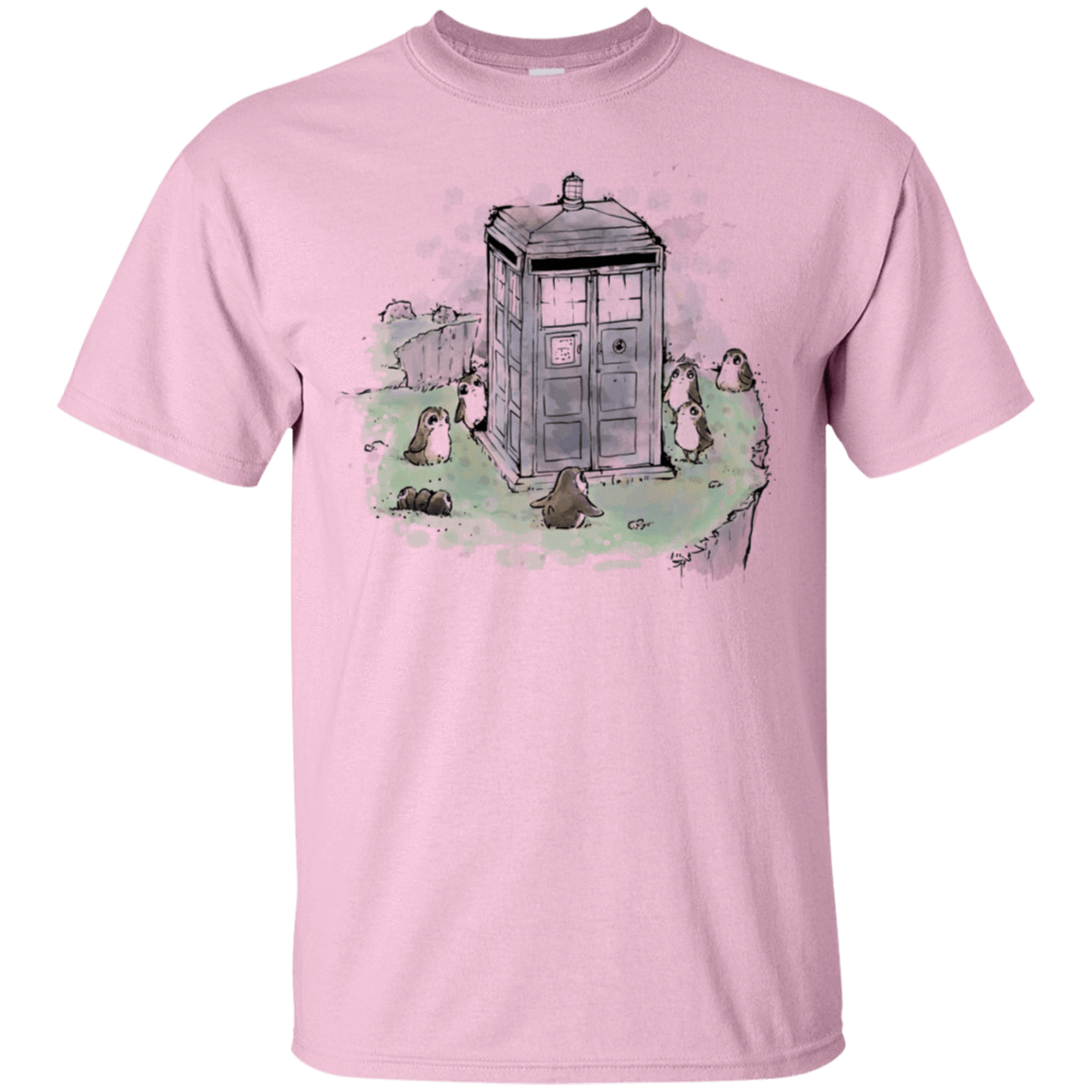 T-Shirts Light Pink / S Tardis in Jedi Island T-Shirt
