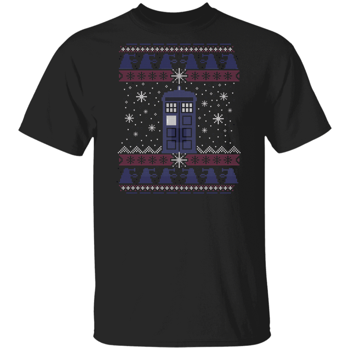 T-Shirts Black / S Tardis in the Snow T-Shirt
