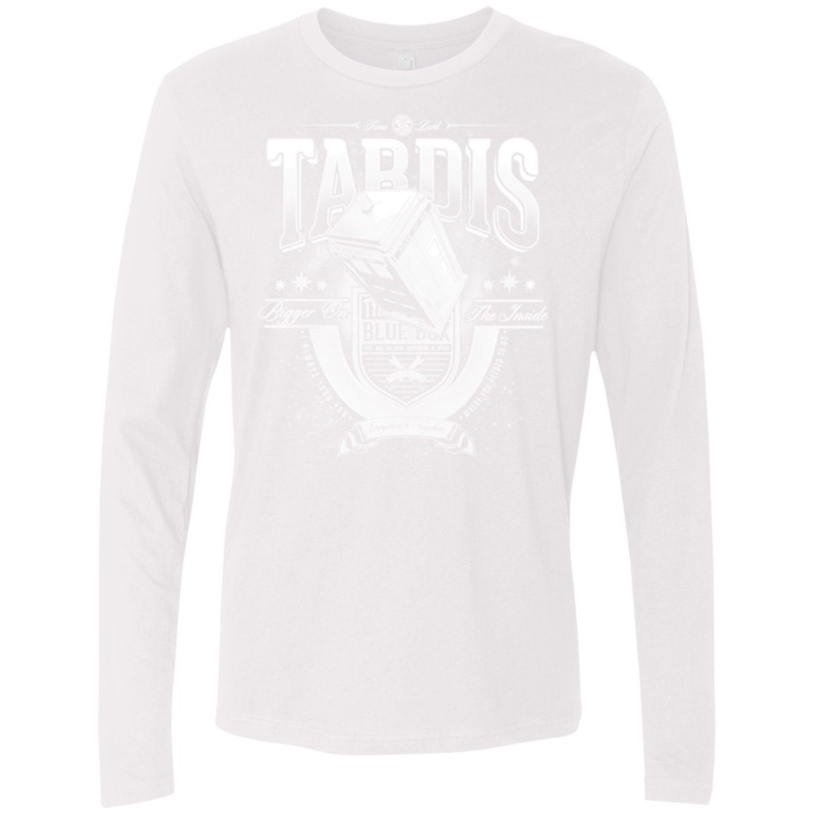 T-Shirts White / Small Tardis Men's Premium Long Sleeve