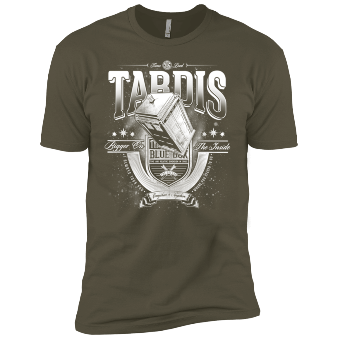 T-Shirts Military Green / X-Small Tardis Men's Premium T-Shirt