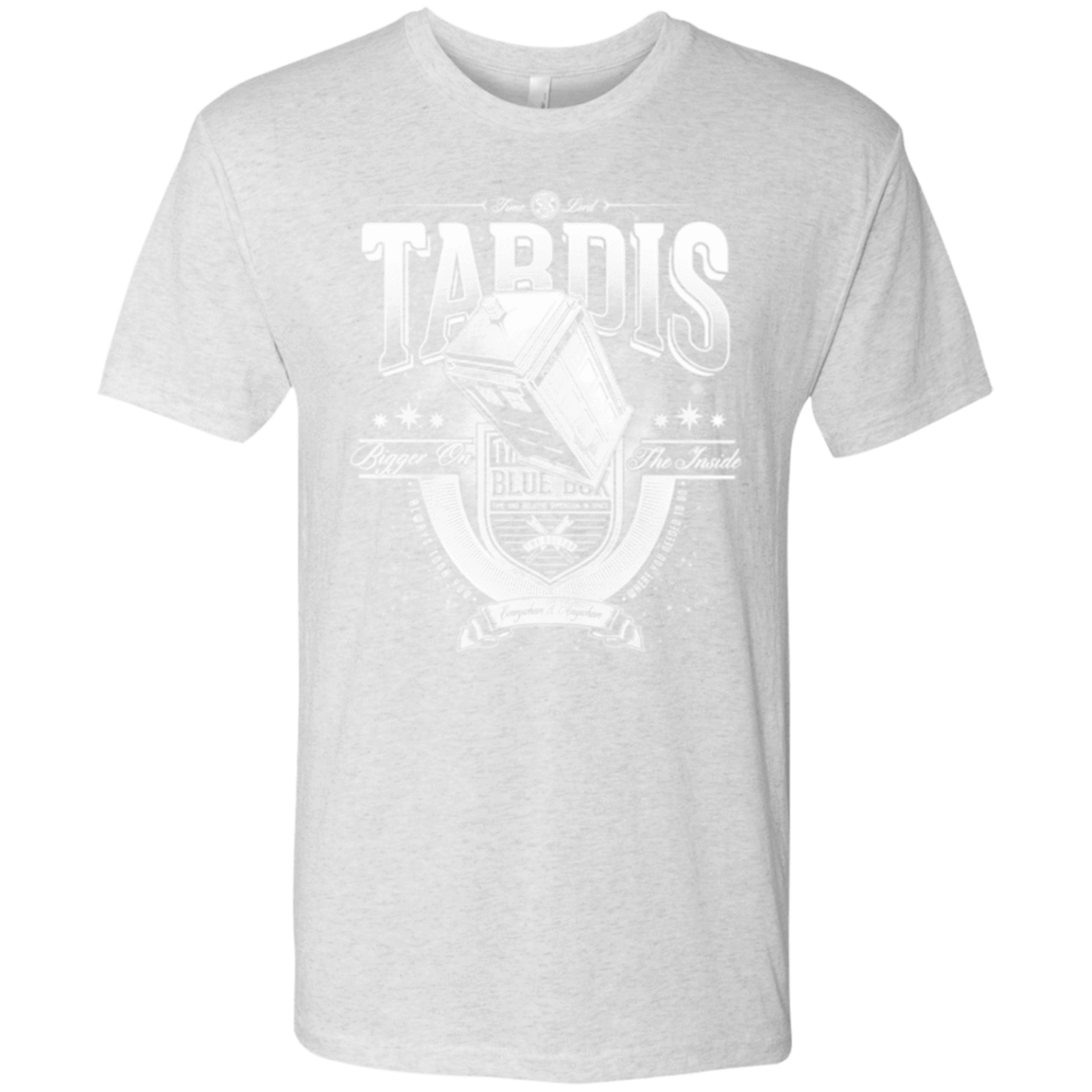 T-Shirts Heather White / Small Tardis Men's Triblend T-Shirt
