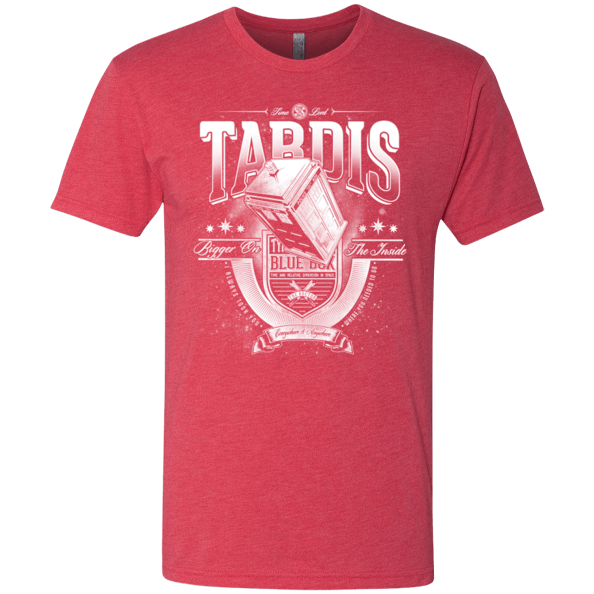 T-Shirts Vintage Red / Small Tardis Men's Triblend T-Shirt
