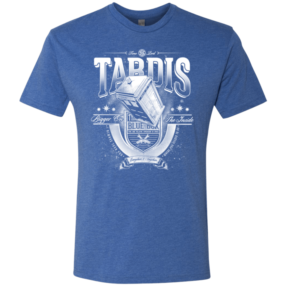 T-Shirts Vintage Royal / Small Tardis Men's Triblend T-Shirt