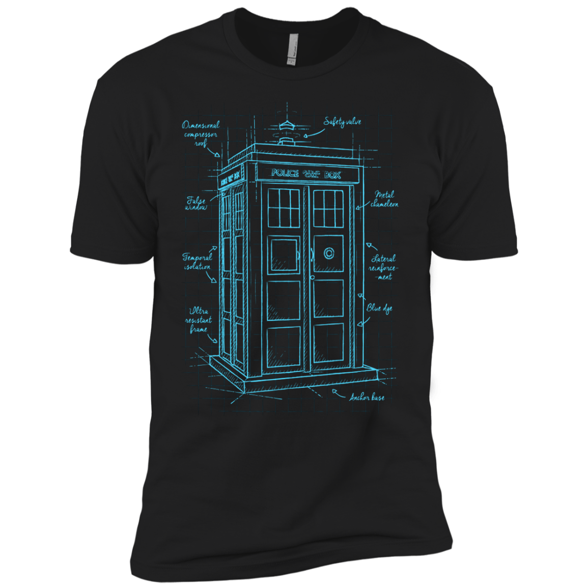 Tardis Plan Boys Premium T-Shirt